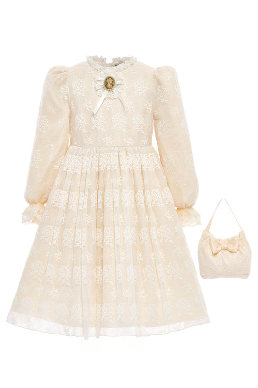 Sofia Baby Vintage Lace Dress-Ivory