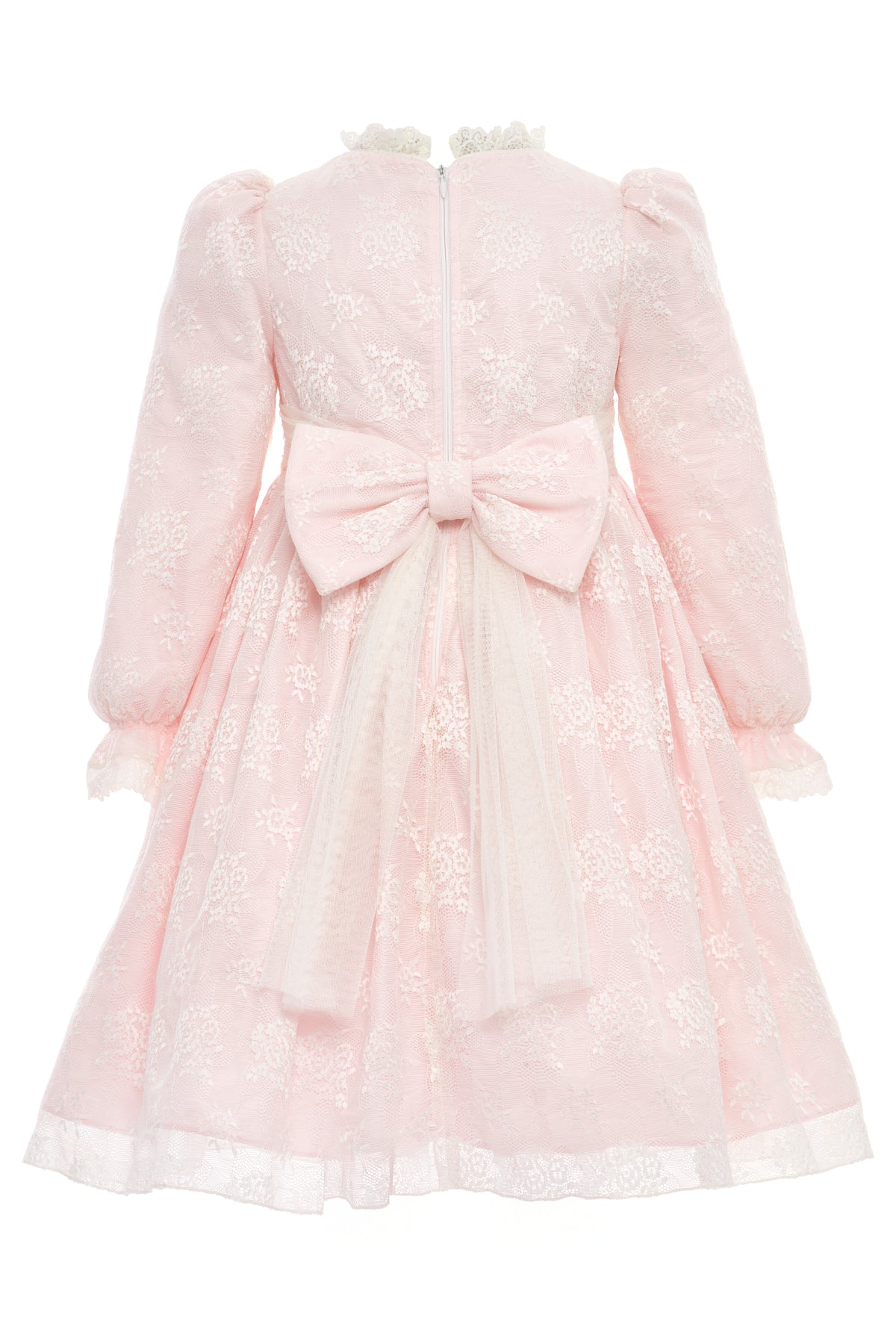 Sofia Baby Vintage Lace Dress- Blush Pink