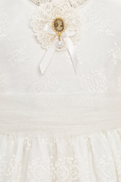 Sofia Baby Vintage Lace Dress-Ivory
