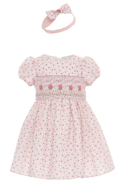 Sofia Baby Smocked floral dress