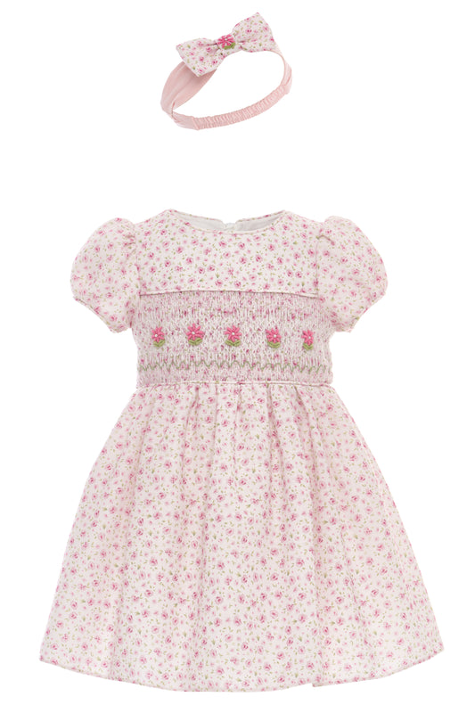 Sofia Baby Smocked floral dress