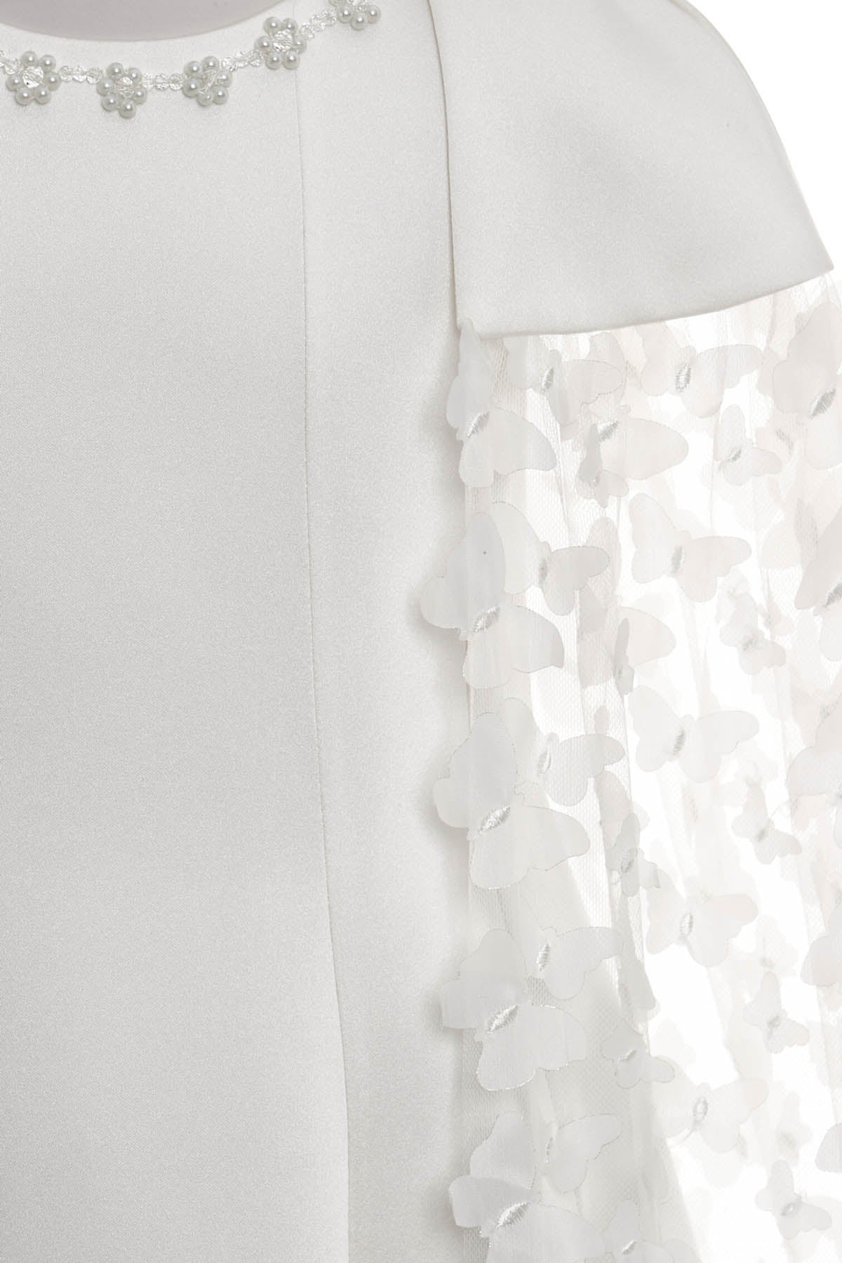 Sofia Baby Occasions: White Tulle Butterfly Cape Dress