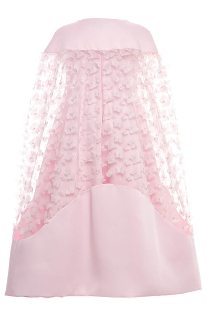 Sofia Baby Occasions: Pale Pink Tulle Butterfly Cape Dress