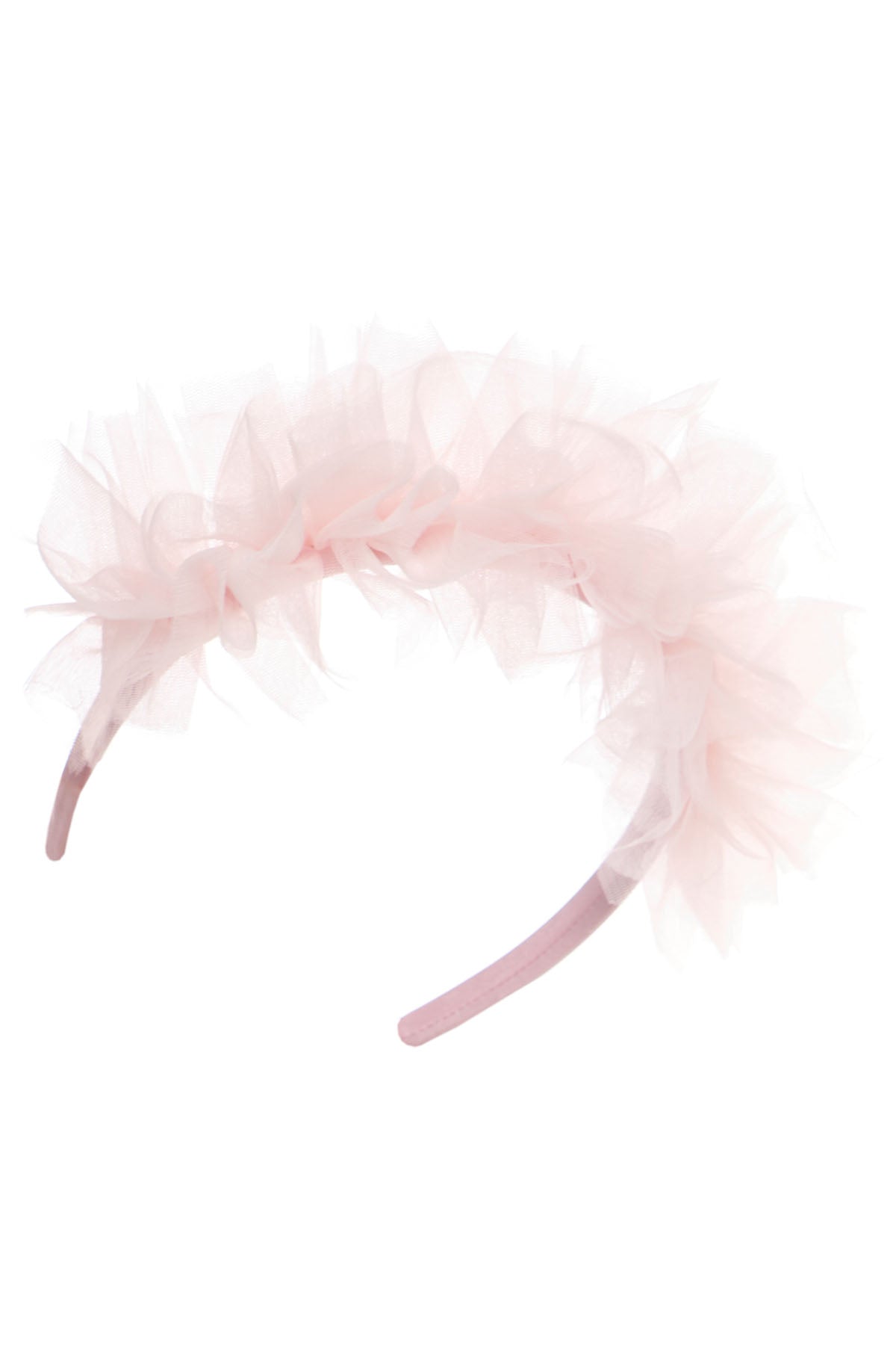 Sofia Baby Occasions: Organza Ruffle High-Low Dress with Headband-Pink