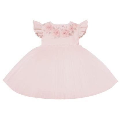 Luxury collection: Short-sleeve Dress Ivory "NEL"