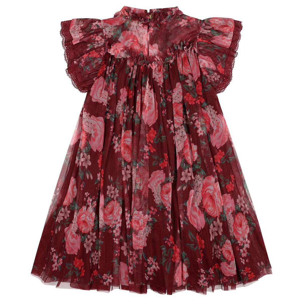 ANGEL'S FACE: HETTIE FLORAL AND LACE TRIM PORT DRESS