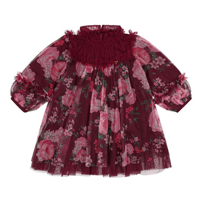 ANGEL'S FACE: NADIYA MIXED BOW/FLORAL BABY DRESS