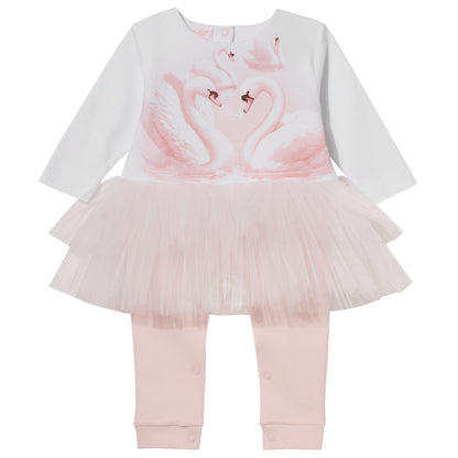 Luxury Collection: Babygrow with tulle "ALI" Pink