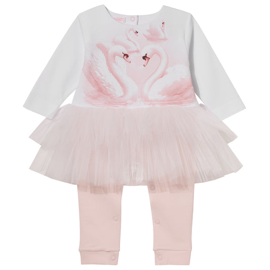 Luxury Collection: Babygrow with tulle "ALI" Pink