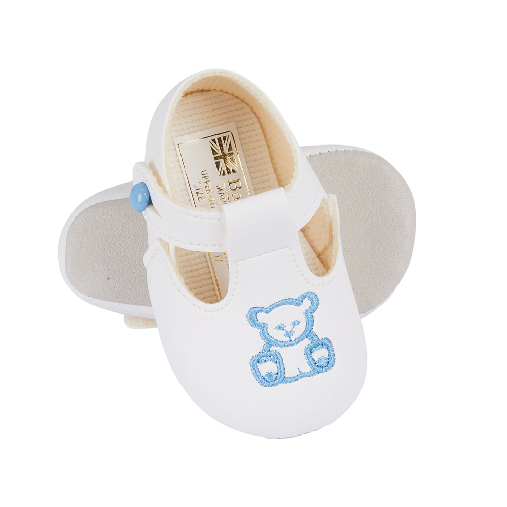 Teddy bear embroidery Pre-walker shoes - Boys