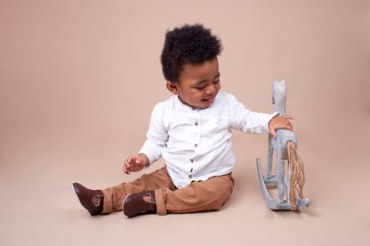 T-Bar Pre Walker Shoes- Brown