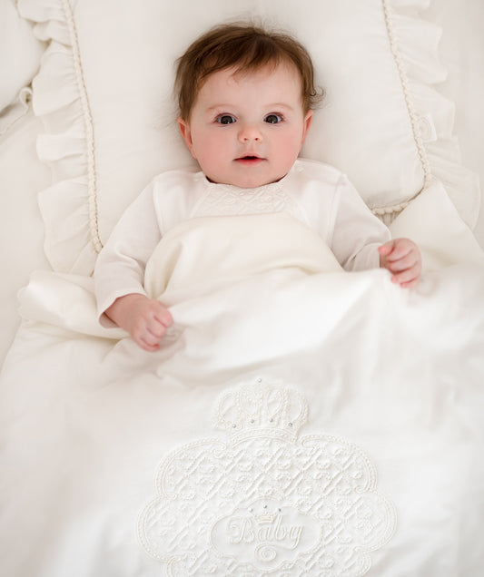 Luxury Blanket "BAMBINI" Ivory