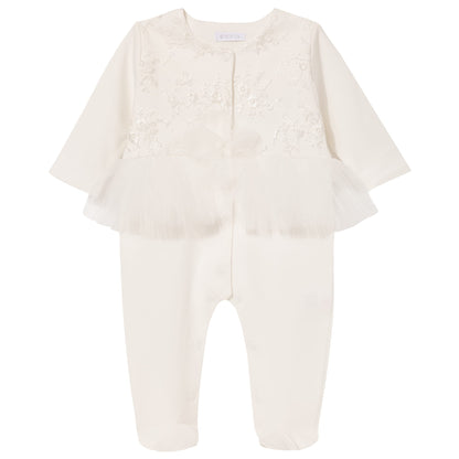 Luxury collection: Babygrow with tulle skirt and lace" ELIF"