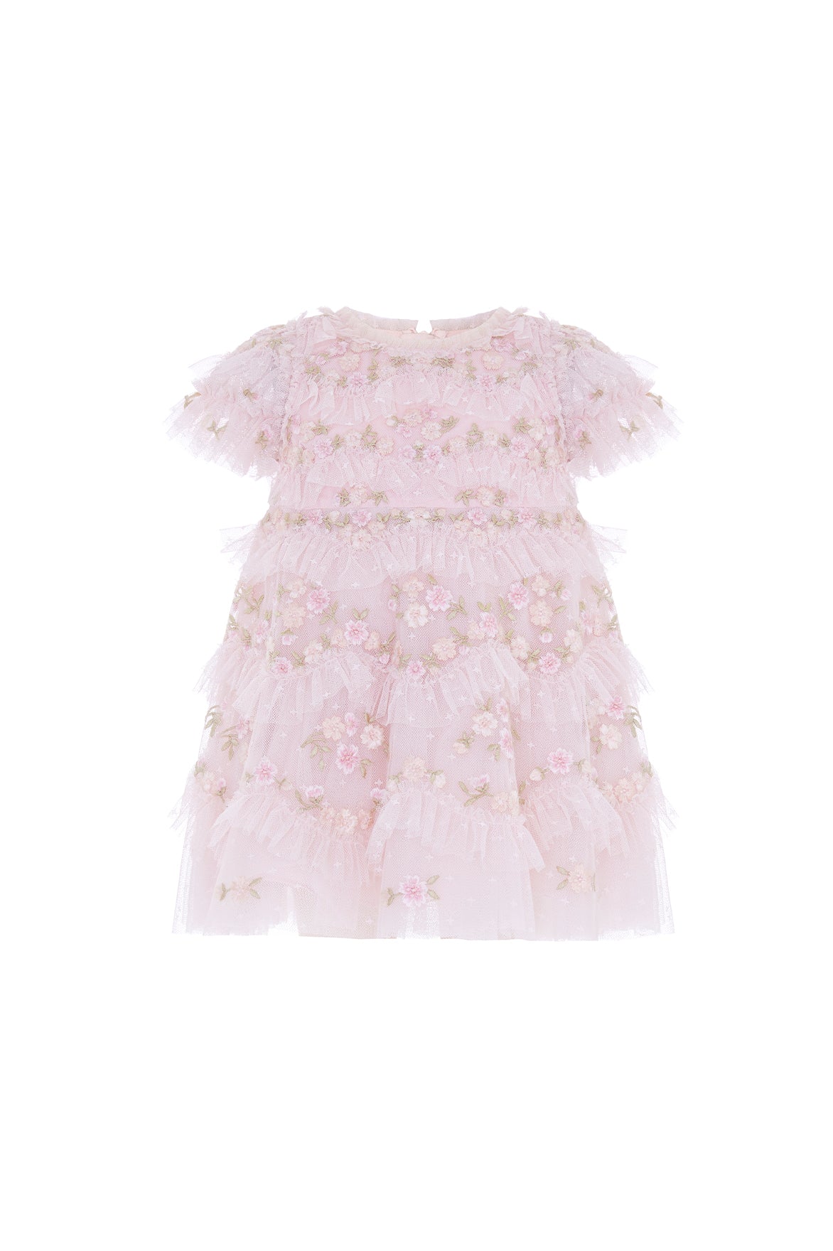 Needle & Thread: DAISY WAVE BABY DRESS PINK
