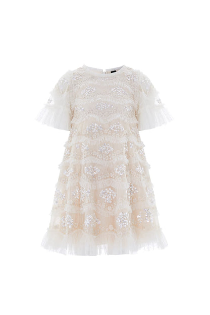 Needle & Thread: DAISY WAVE BABY DRESS CREAM