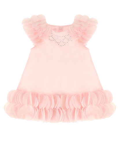 Luxury Rhinestone Embellished Dress-Pink