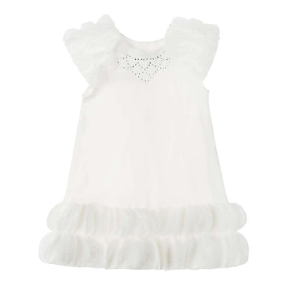 Luxury Rhinestone Embellished Dress-White