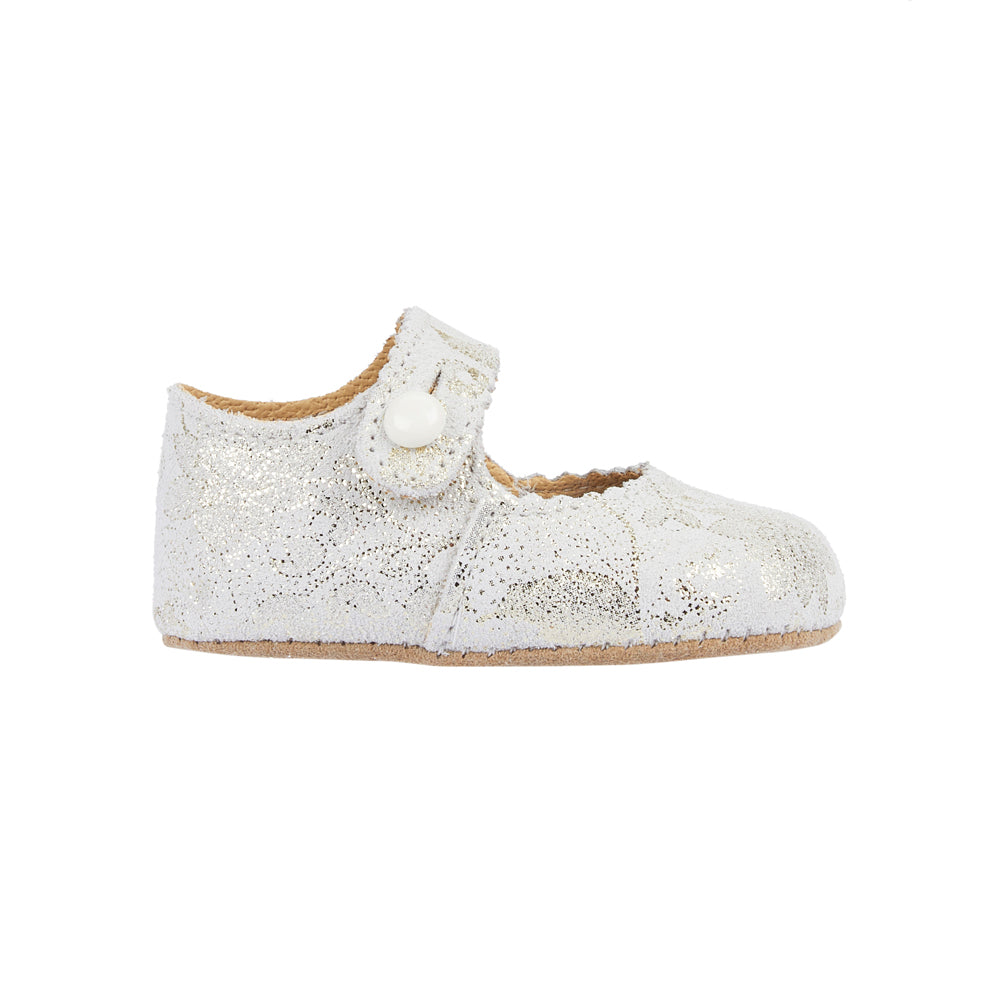 Girls Gold 100% Leather Pre-Walker Shoes