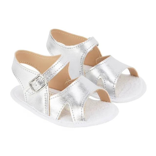 Sofia Baby Luxe Silver Sandals