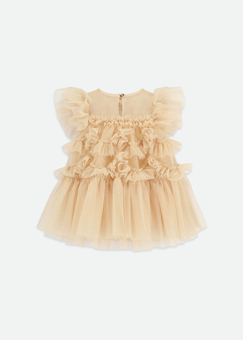 Angel's face-ETTA SPARKLE TULLE BABY DRESS-GOLD