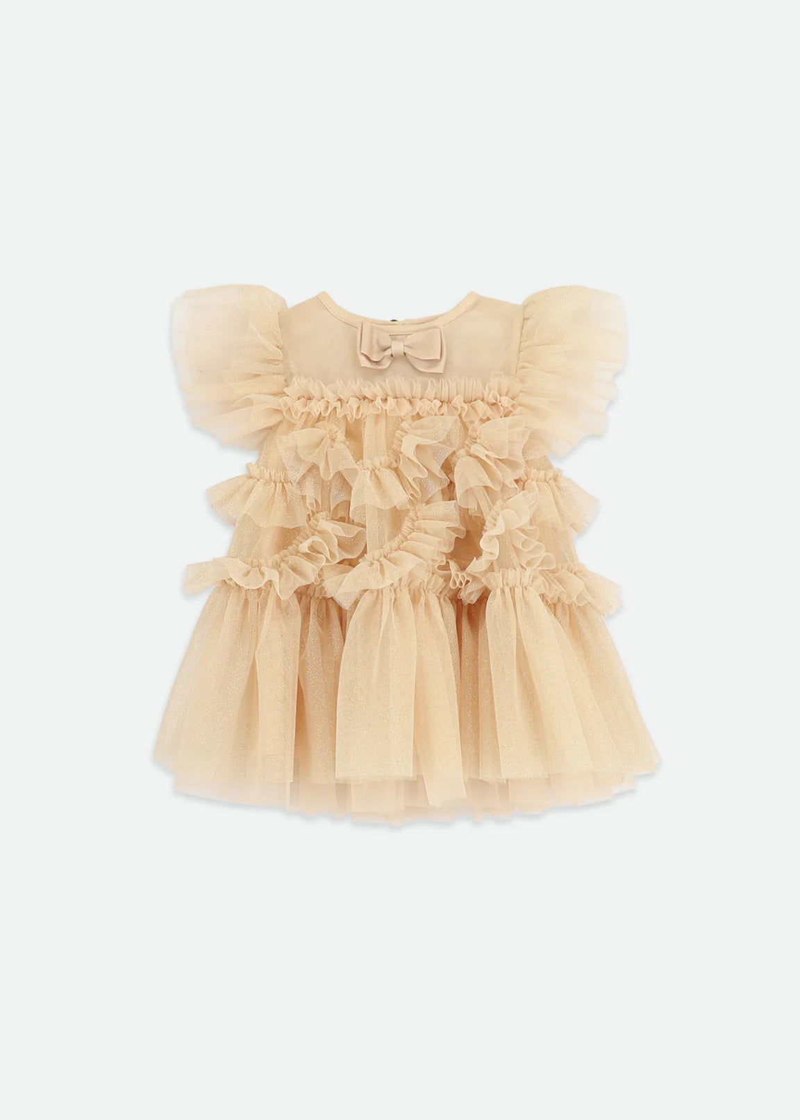 Angel's face-ETTA SPARKLE TULLE BABY DRESS-GOLD