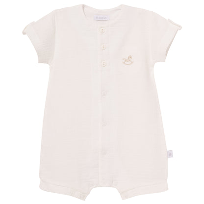 Luxury collection: Shorty babygrow muslin"FABIO"