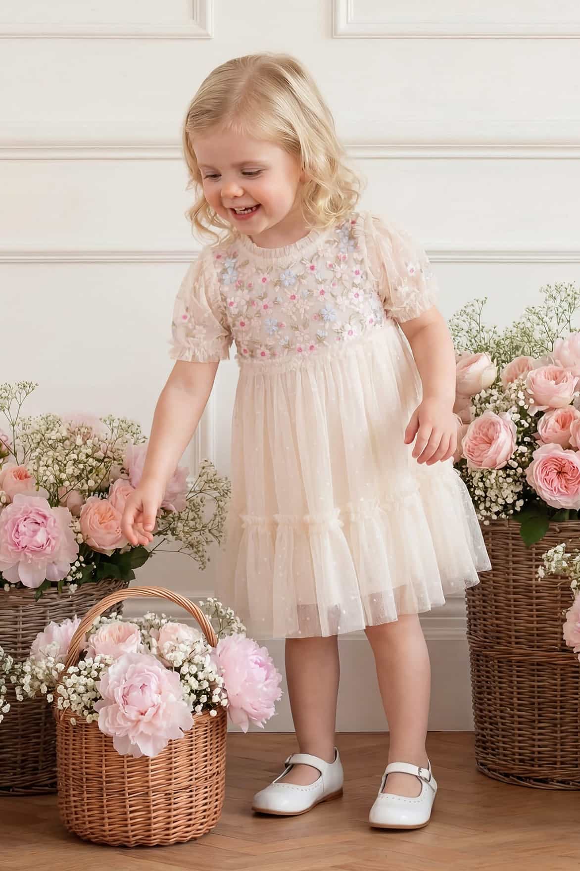 Needle & Thread: GARLAND RIBBON BODICE BABY DRESS