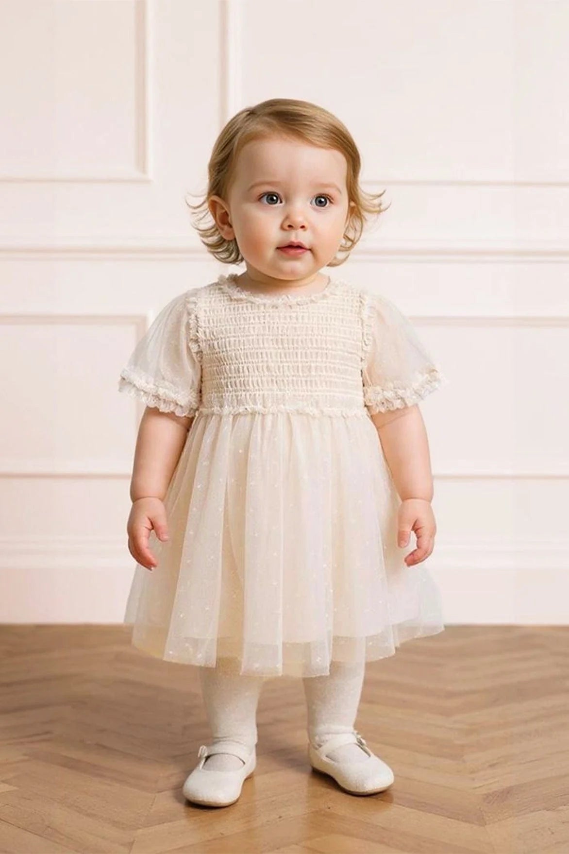 Needle & Thread : Baby Girls Cream Tulle Dress