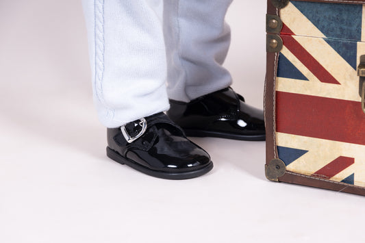 First Walker Patent Buckle up Shoes