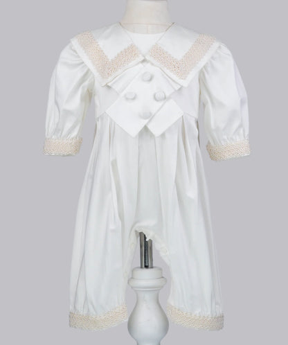 Sofia Baby HANDMADE LUXURY CROSSED ROMPER