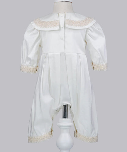 Sofia Baby HANDMADE LUXURY CROSSED ROMPER