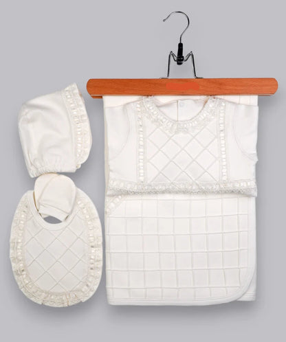 Sofia Baby Luxury Handmade Embroidery Lace Newborn Outfit 5-pcs set-Girls