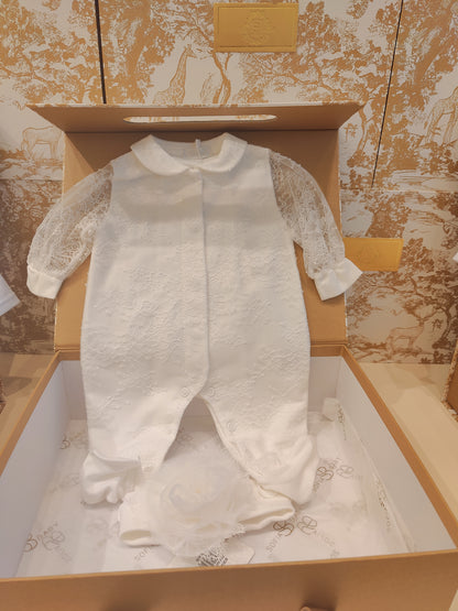 Chanel Giftset - Babygrow & headband in a luxury box