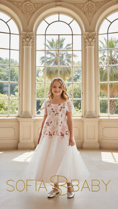 Needle & Thread: WISTERIA DOT SHORT SLEEVE KIDS GOWN