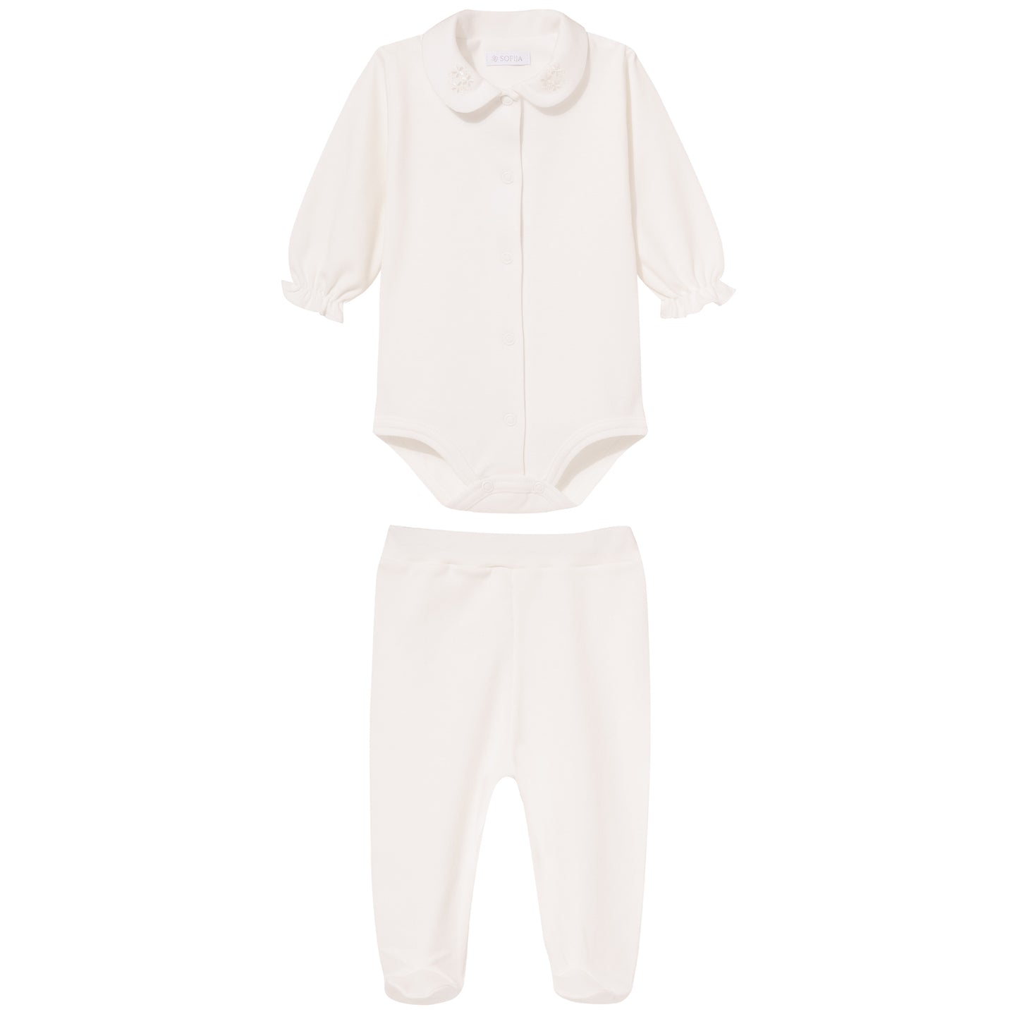 Luxury collection: Set 2 pcs (bodysuit l/s, half sleepers) KAYA