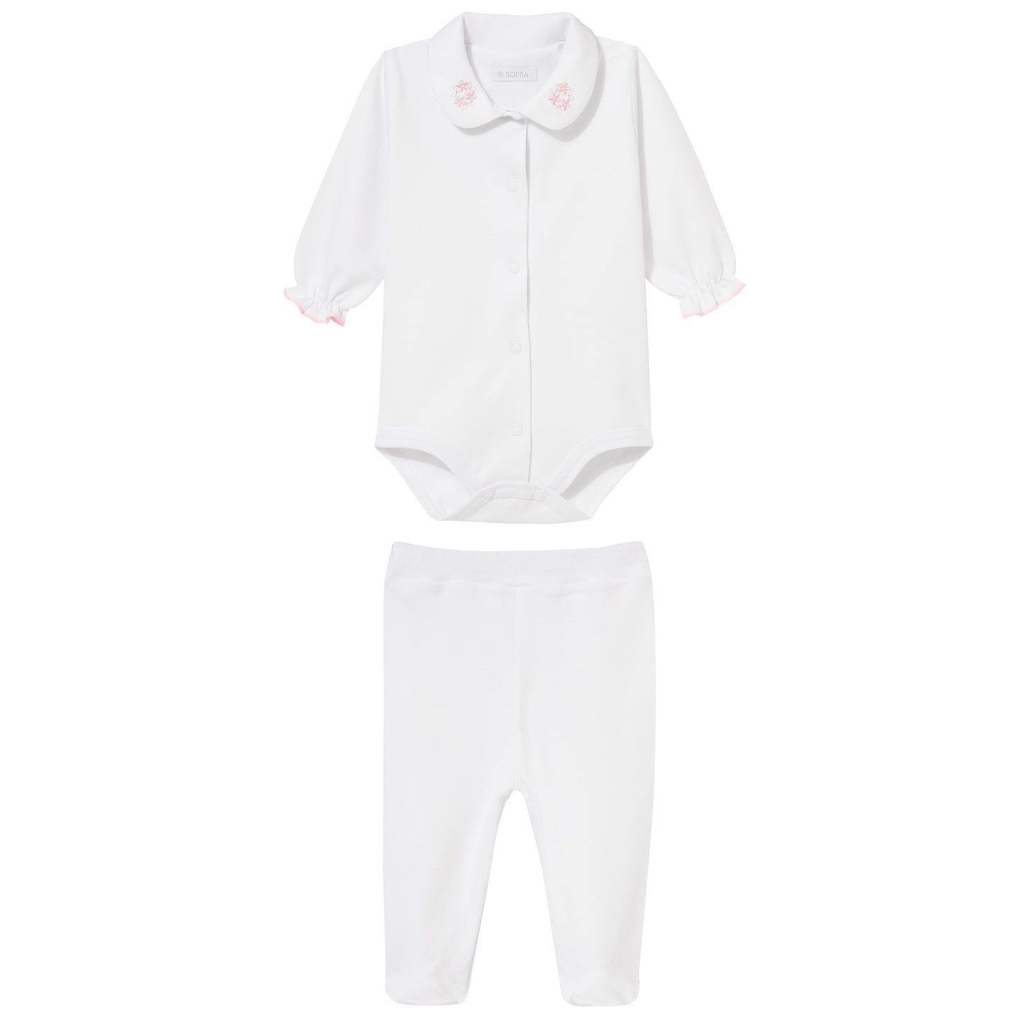 Luxury collection: Set 2 pcs (bodysuit l/s, half sleepers) KAYA