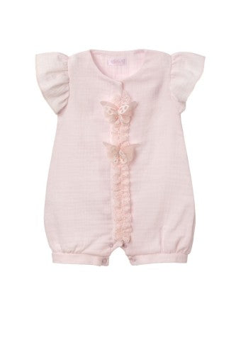 Luxury Shorty Babygrow MUSLINKA  Pink