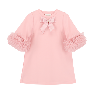 ANGEL'S FACE: MERYL RUFFLE SLEEVES PINK DRESS