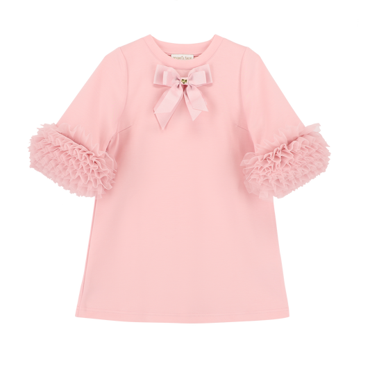 ANGEL'S FACE: MERYL RUFFLE SLEEVES PINK DRESS