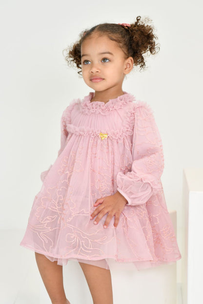 ANGEL'S FACE: NADIYA STITCH EMBROIDERY BABY VINTAGE ROSE DRESS