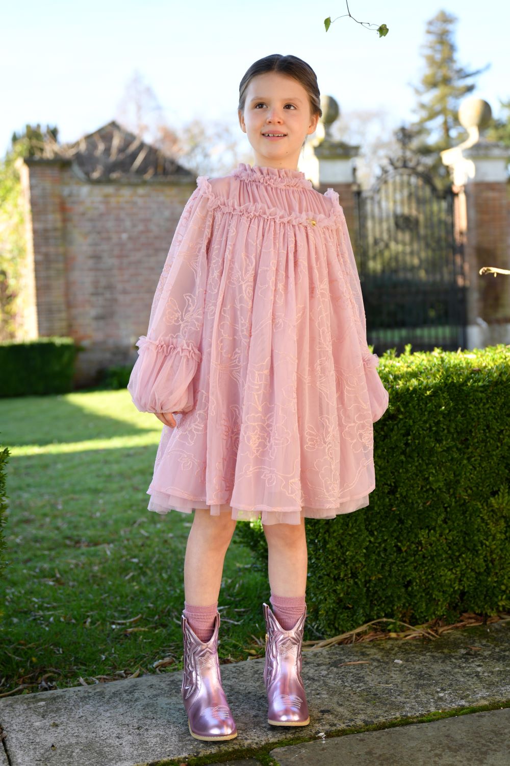 ANGEL'S FACE: NADIYA STITCH EMBROIDERY BABY VINTAGE ROSE DRESS