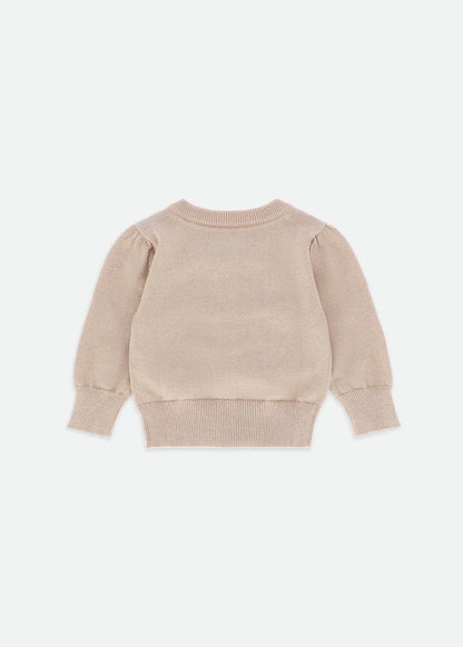 Angel's Face: NIKKI METALLIC BABY CARDIGAN GOLD