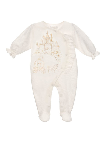 Babygrow- Luxury Collection: Ivory and Gold "Chariot Princess"