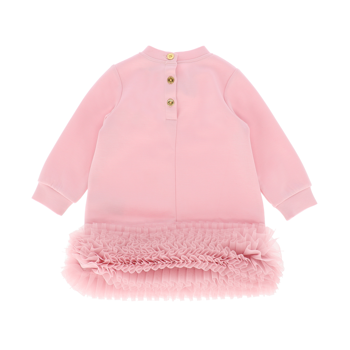 ANGEL'S FACE: PATRICIA TULLE HEM BABY PINK DRESS