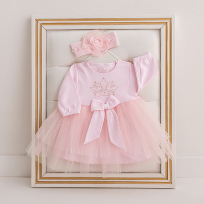 Sofia Baby Royal Dress long sleeve Pink