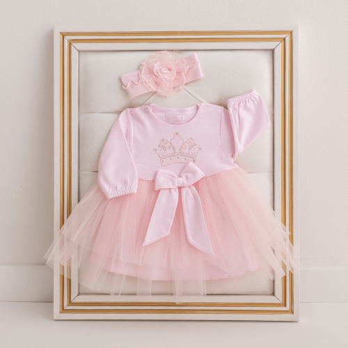 Sofia Baby Royal Dress long sleeve Pink
