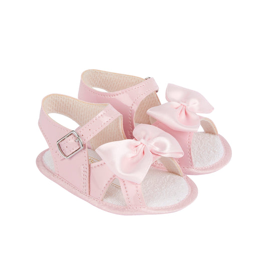 Patent Sandal-Bow shoes