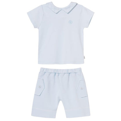 Luxury Collection: Set 2pcs (top s/s Short) "MAX"- Light Blue