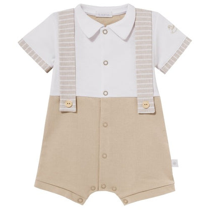 Luxury Collection: Shorty Babygrow "JAKE"-Beige
