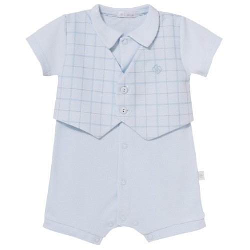 Shorty Babygrow "MAX" Blue